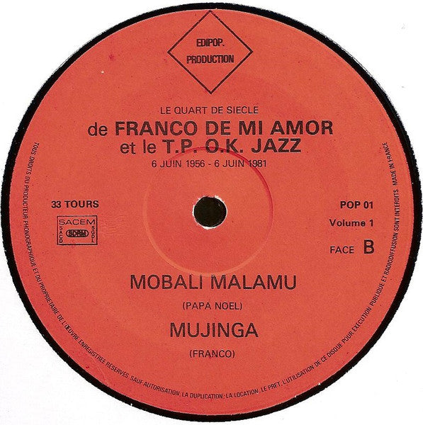 Franco De Mi Amor Et Le T.P. O.K. Jazz – Keba Na Matraque (Vol.1) - Respect [Vinyle 33Tours]