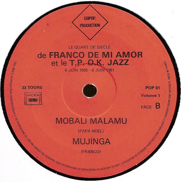 Franco De Mi Amor Et Le T.P. O.K. Jazz – Keba Na Matraque (Vol.1) - Respect [Vinyle 33Tours] - flash vidéo