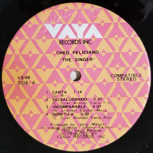 Cheo Feliciano – The Singer [Vinyle 33Tours] - flash vidéo
