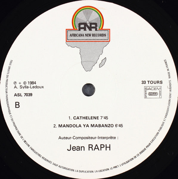 Jean Raph Loumbet – Elle Ignore Tout de Moi [Vinyle 33Tours] - flash vidéo