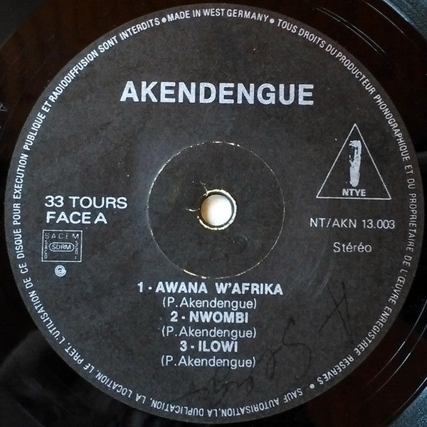 Akendengue – Awana W'Afrikaa [Vinyle 33Tours] - flash vidéo