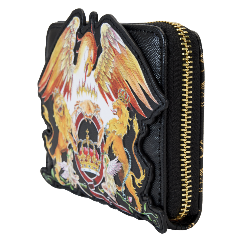 Loungefly: Queen - Queen Logo Crest Zip Around Wallet - flash vidéo