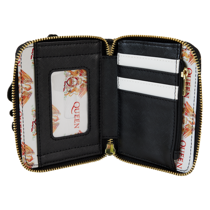 Loungefly: Queen - Queen Logo Crest Zip Around Wallet - flash vidéo