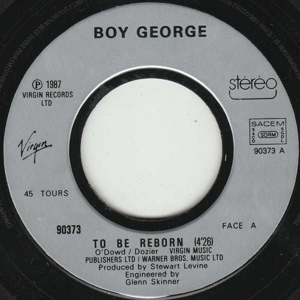 (Occasion) Boy George – To Be Reborn [Vinyle 45 Tours]