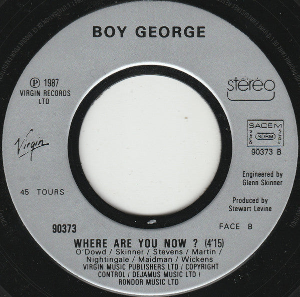 (Occasion) Boy George – To Be Reborn [Vinyle 45 Tours]