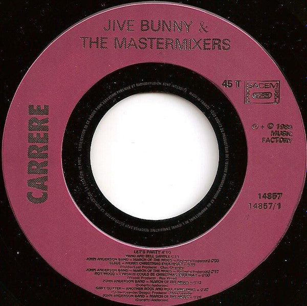 (Occasion) Jive Bunny And The Mastermixers – Let's Party / Auld Lang Syne [Vinyle 45 Tours]