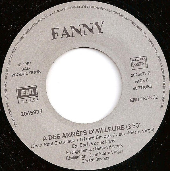 (Occasion) Fanny – L'homme A La Moto (Susanna) [Vinyle 45 Tours]