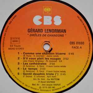 (occasion) Gérard Lenorman – Drôles De Chansons [Vinyle 33 Tours]