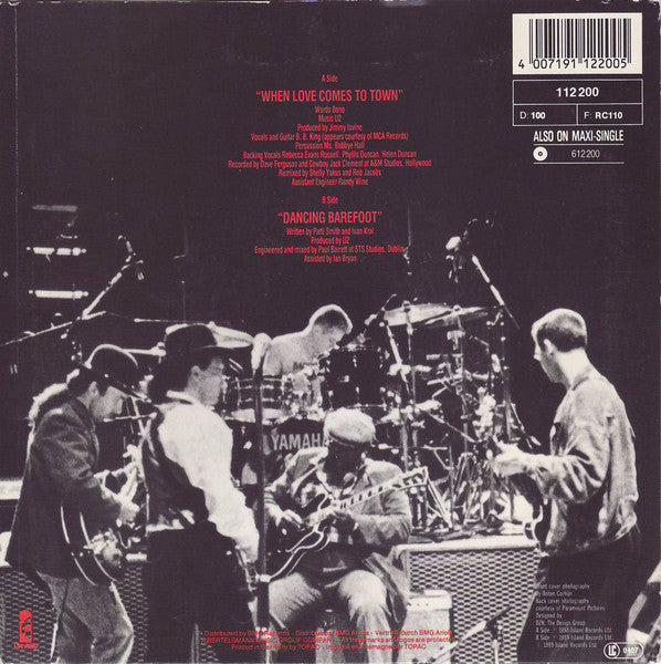 (Occasion) U2 With B.B. King – When Love Comes To Town [Vinyle 45Tours]