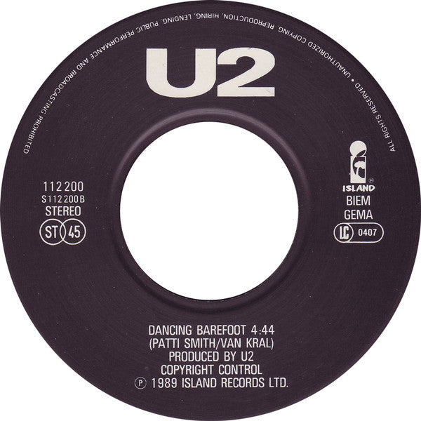(Occasion) U2 With B.B. King – When Love Comes To Town [Vinyle 45Tours]