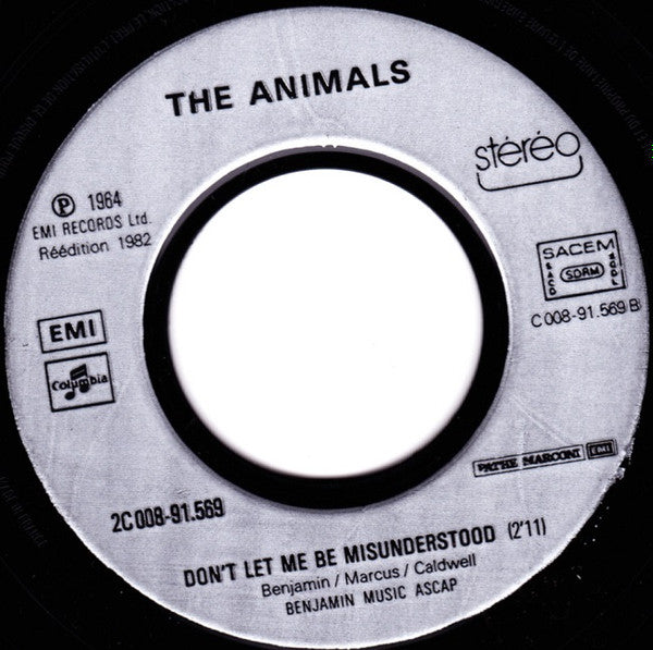 (Occasion) The Animals – House Of The Rising Sun / Don't Let Me Be Misunderstood [Vinyle 45Tours]