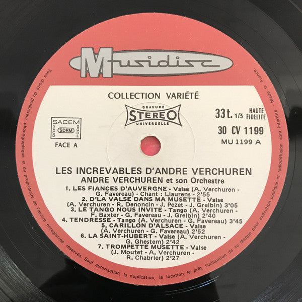 André Verchuren & Son Orchestre – Les Increvables [Vinyle 33Tours] - flash vidéo