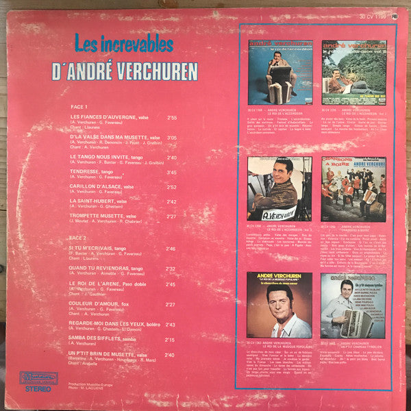André Verchuren & Son Orchestre – Les Increvables [Vinyle 33Tours] - flash vidéo