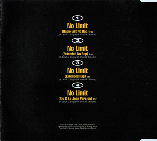 (Occasion) 2 Unlimited – No Limit [CD]