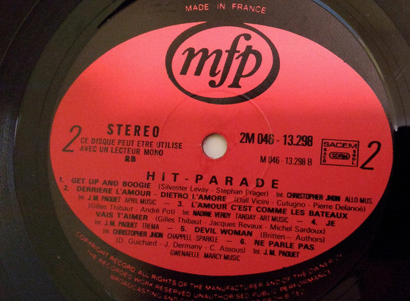 (Occasion) Christopher John, Son Orchestre Et Ses Chanteurs – Hit Parade Volume 1 [Vinyle 33 Tours]