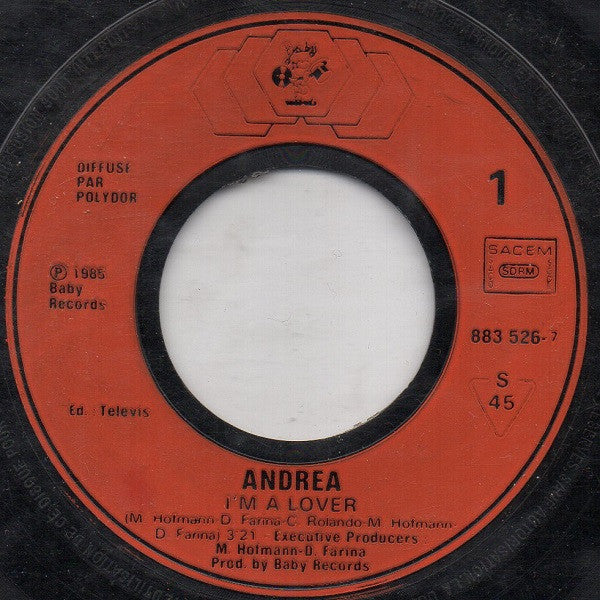 (Occasion) Andrea  – I'm A Lover [Vinyle 45Tours]