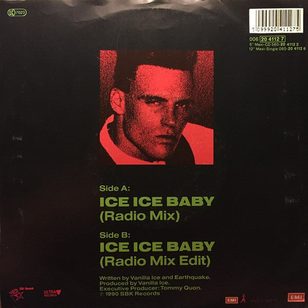 (Occasion) Vanilla Ice – Ice Ice Baby [Vinyle 45 Tours]