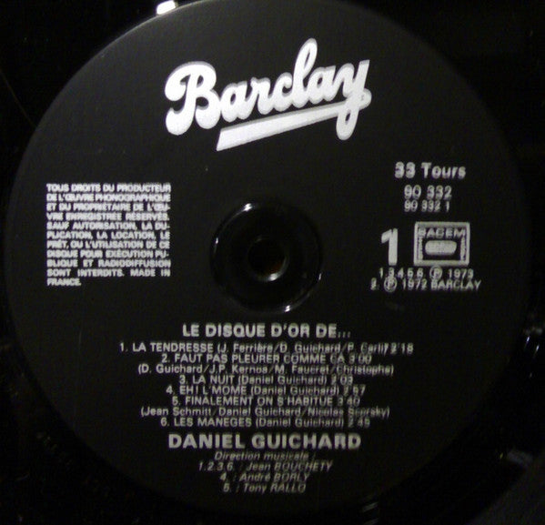 Daniel Guichard –Le Disque D'Or [Vinyle 33Tours]