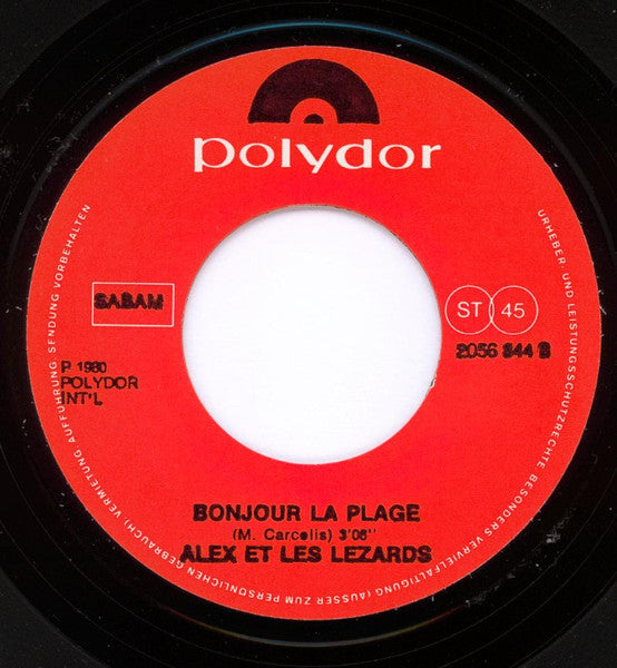 (Occasion) Alex & Les Lezards – Dur Dur [Vinyle 45Tours]