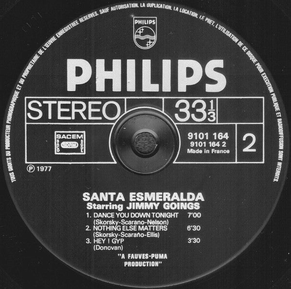 (Occasion) Santa Esmeralda Starring Jimmy Goings – The House Of The Rising Sun [Vinyle 33 Tours]