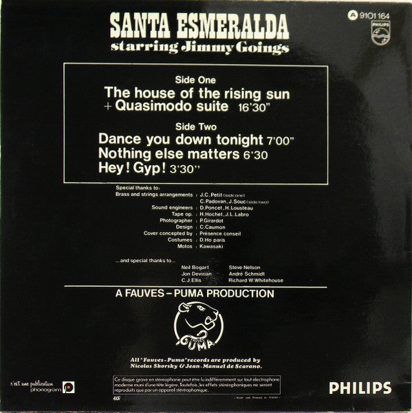 (Occasion) Santa Esmeralda Starring Jimmy Goings – The House Of The Rising Sun [Vinyle 33 Tours]