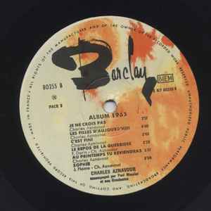 (occasion) Charles Aznavour – Album 1965 [Vinyle 33 Tours]