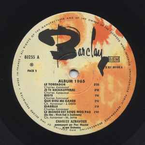 (occasion) Charles Aznavour – Album 1965 [Vinyle 33 Tours]