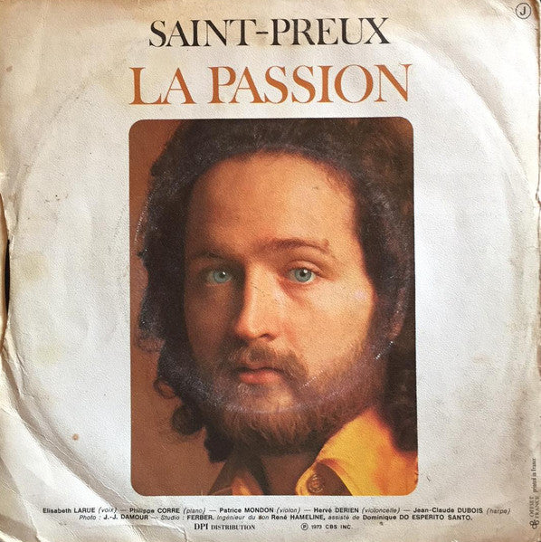 (Occasion) Saint-Preux – La Passion [Vinyle 45 Tours] (Copie)