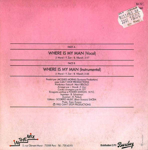 (Occasion) Eartha Kitt – Where Is My Man [Vinyle 45 Tours]