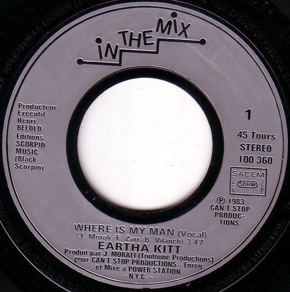(Occasion) Eartha Kitt – Where Is My Man [Vinyle 45Tours]