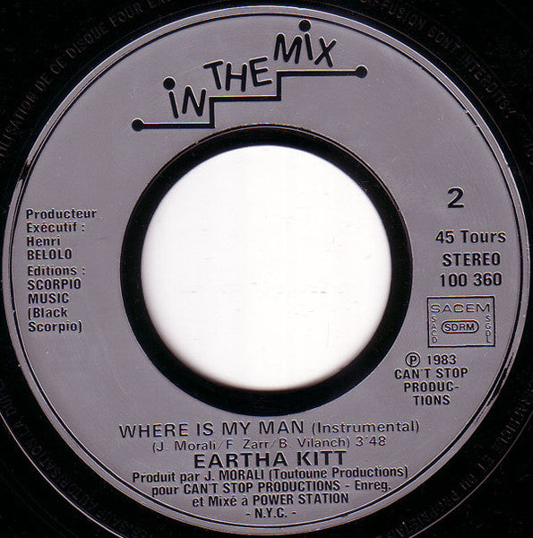 (Occasion) Eartha Kitt – Where Is My Man [Vinyle 45Tours]