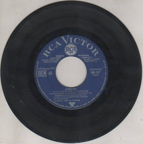 (Occasion) Joselito Chansons Du Film Le Vagabond  [Vinyle 45 Tours]