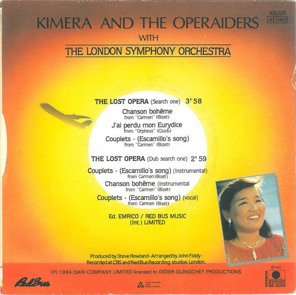 (Occasion) Kimera And The Operaiders With The London Symphony Orchestra – The Lost O?era [Vinyle 45 Tours]