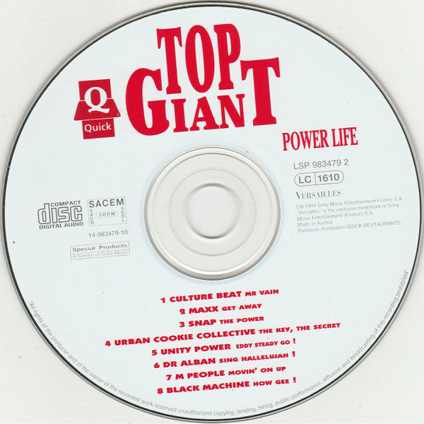 (Occasion) Various – Quick Top Giant Vol 1 - Power Life [CD]