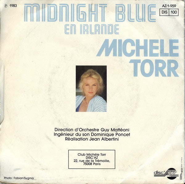 (Occasion)  Michele Torr Midnight Blue En Irlande [Vinyle 45 Tours]