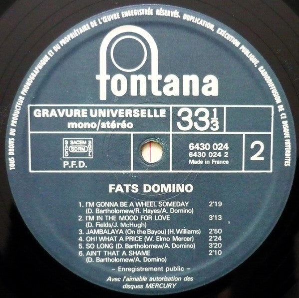 (Occasion) Fats Domino – Blueberry Hill [Vinyle 33 Tours]