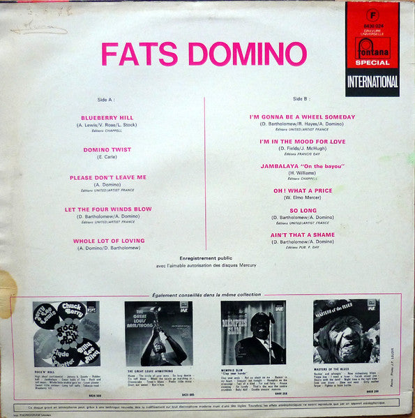 (Occasion) Fats Domino – Blueberry Hill [Vinyle 33 Tours]