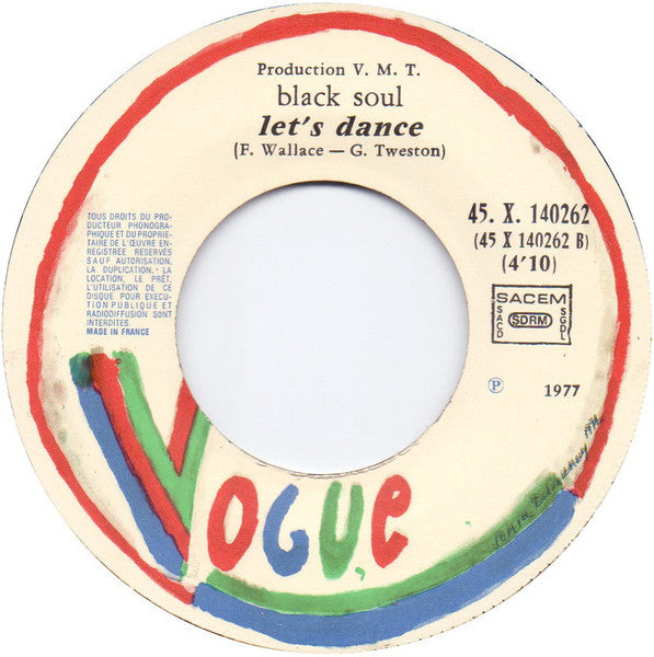 (Occasion) Black Soul Disco Music [Vinyle 45 Tours]