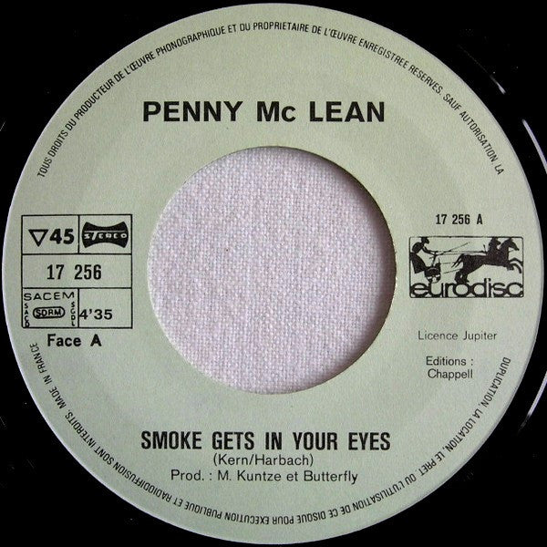(Occasion) Penny Mc Lean Devil Eyes Smoke Gets In Your Eyes [Vinyle 45 Tours]