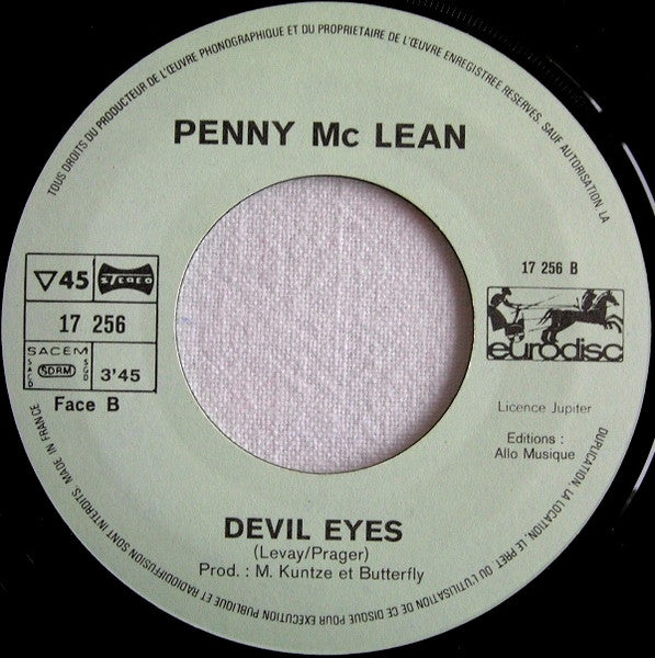 (Occasion) Penny Mc Lean Devil Eyes Smoke Gets In Your Eyes [Vinyle 45 Tours]
