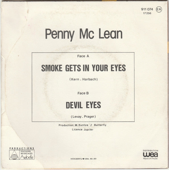 (Occasion) Penny Mc Lean Devil Eyes Smoke Gets In Your Eyes [Vinyle 45 Tours]