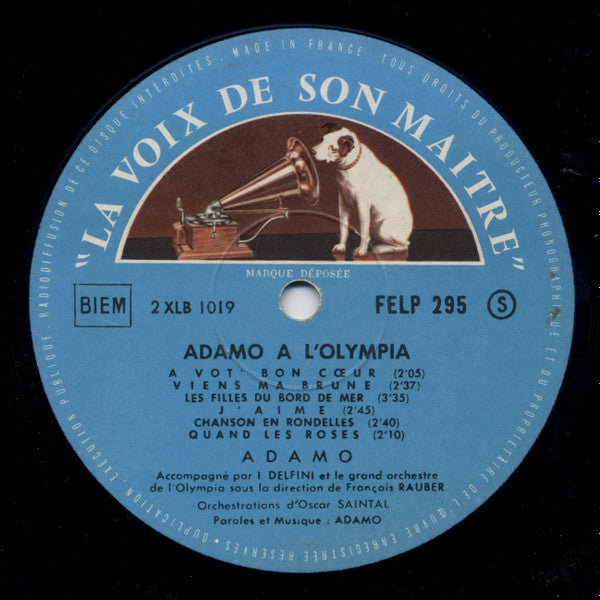 (Occasion ) Adamo – Adamo À L'Olympia [Vinyle 33 Tours]