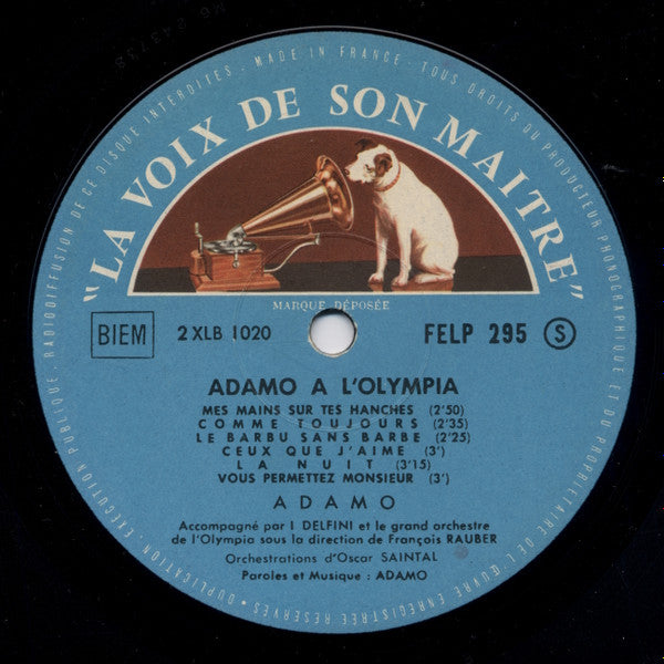 (Occasion ) Adamo – Adamo À L'Olympia [Vinyle 33 Tours]