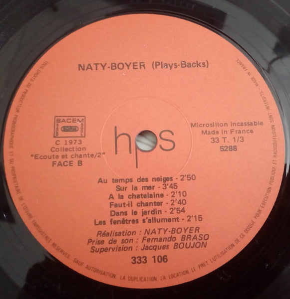 (Occasion ) Jean Naty-Boyer – Ecoute Et Chante / 2 [Vinyle 33 Tours]