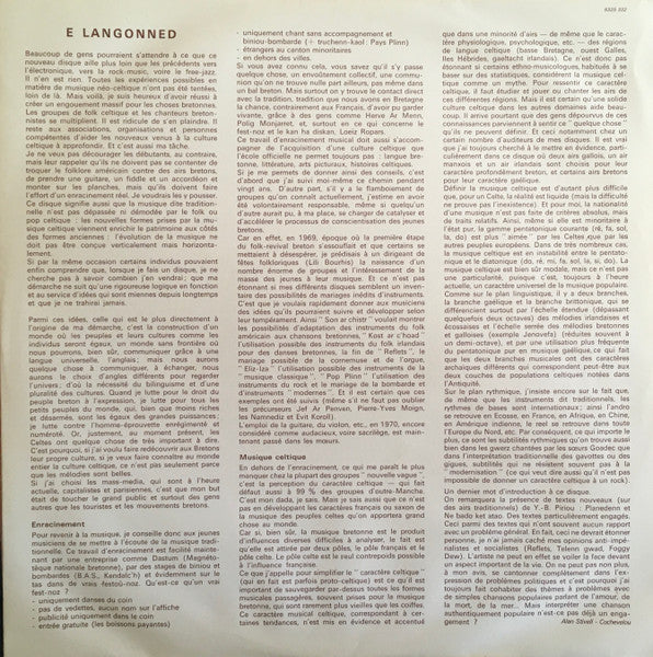 (Occasion ) Alan Stivell – E Langonned = A Langonnet [Vinyle 33 Tours]