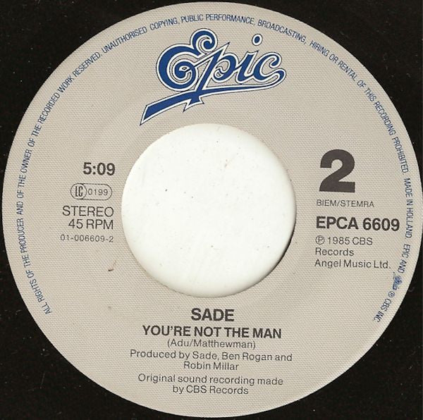 (Occasion) Sade – The Sweetest Taboo [Vinyle 45Tours]