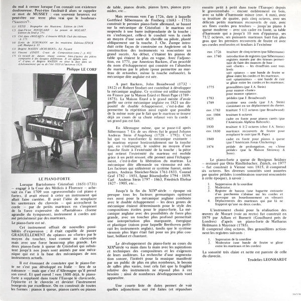 (Occasion ) Trudelies Leonhardt – L'Art Du Piano-Forte [Vinyle 33 Tours]