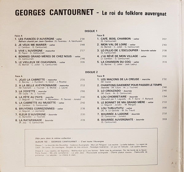 (Occasion) Georges Cantournet – Le Roi Du Folklore Auvergnat (Les Fiancés D'Auvergne) [Vinyle 33 Tours]