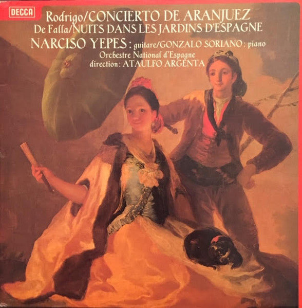(Occasion) Rodrigo / De Falla – Concierto de Aranjuez / Nuits dans les Jardins d’Espagne Interprètes : Narciso Yepes (guitare), Gonzalo Soriano (piano) Orchestre National d’Espagne – dir. Ataulfo Argenta [Vinyle 33 Tours]