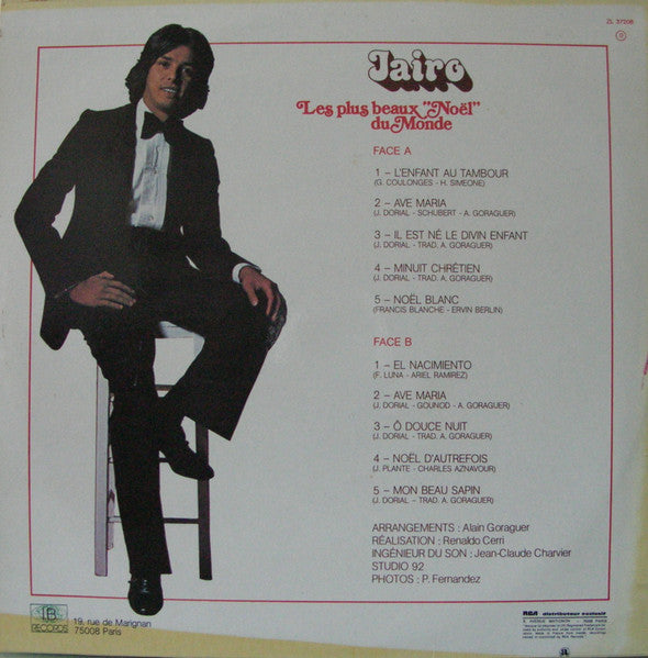 (Produit d'occasion) Jairo  Les Plus Beaux Noël Du Monde [Vinyle 33Tours]